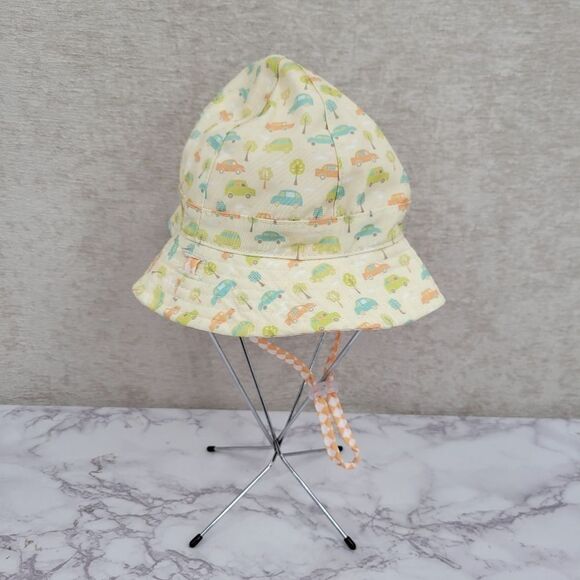 Sunny Dayz Reversible Bucket Hat 12-24mo Girls Boys Unisex Yellow Orange - Picture 2 of 8